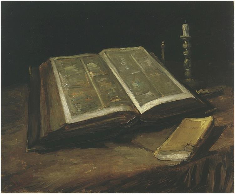 Vincent van Gogh's Still Life with Bible Painting
